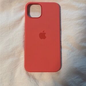 Apple Red Silicone iPhone Case for a Sleek Look